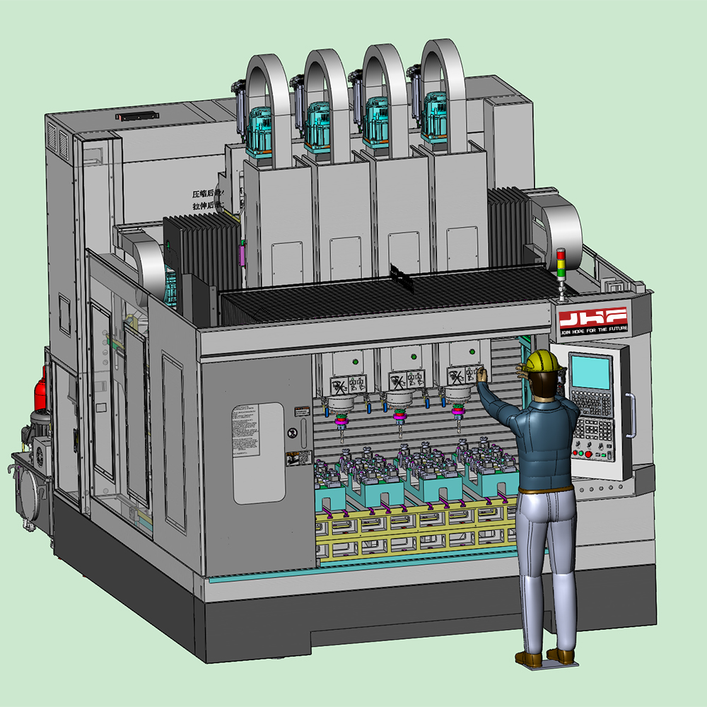 4-Head Multi Spindle Machining Center CNC Drilling Milling and Tapping Machine Tools V7B+4SP